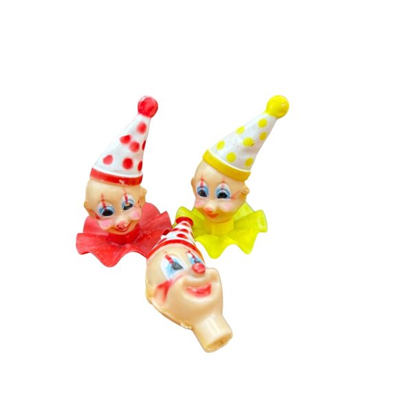 Vintage Wilton Clown Cake Toppers & Bell Molds Set Of 6 Plastic Decorations - Picture 5 of 12